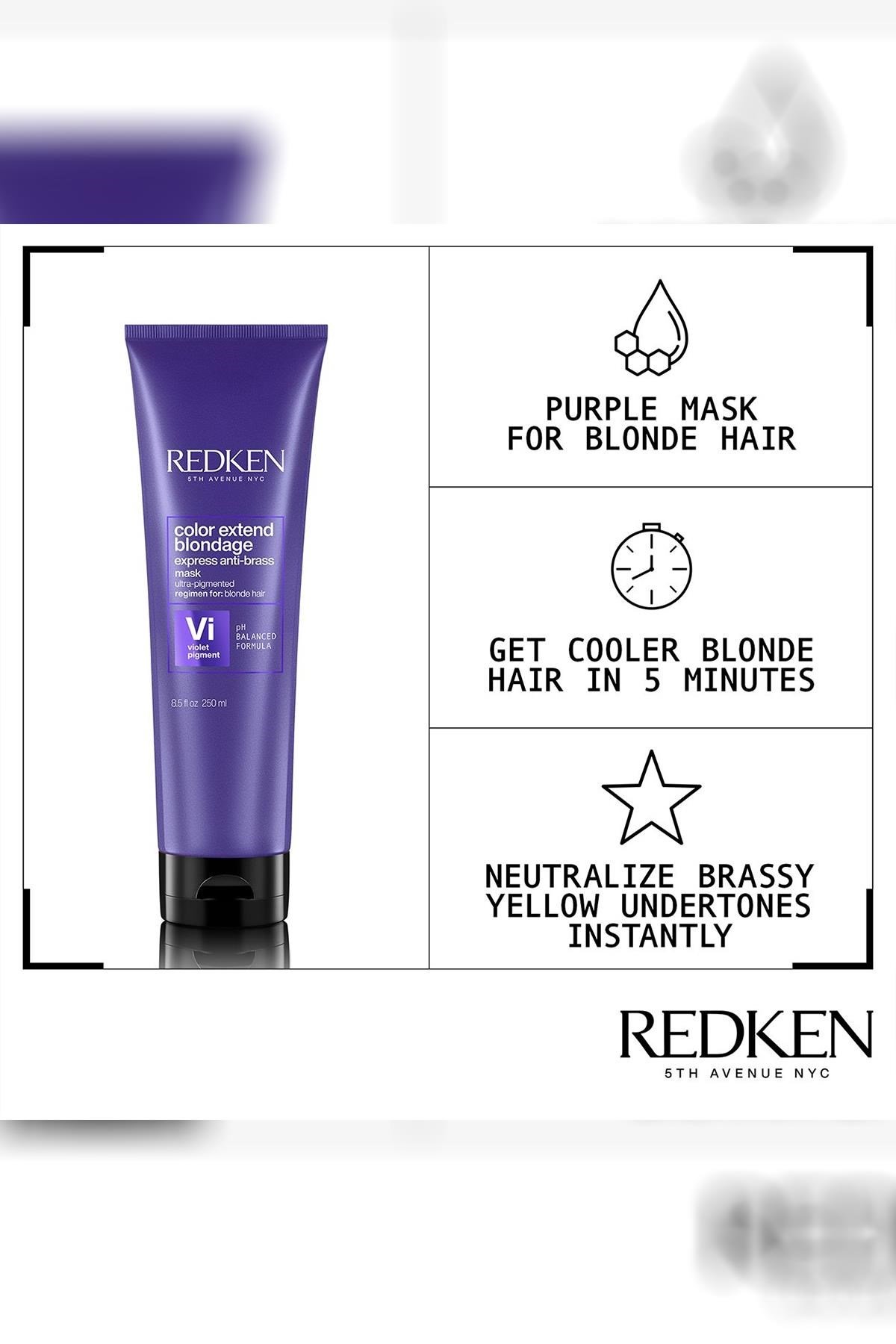Redken Color Extend Blondage Turunculaşma Karşıtı Mor Saç Maskesi 250ML