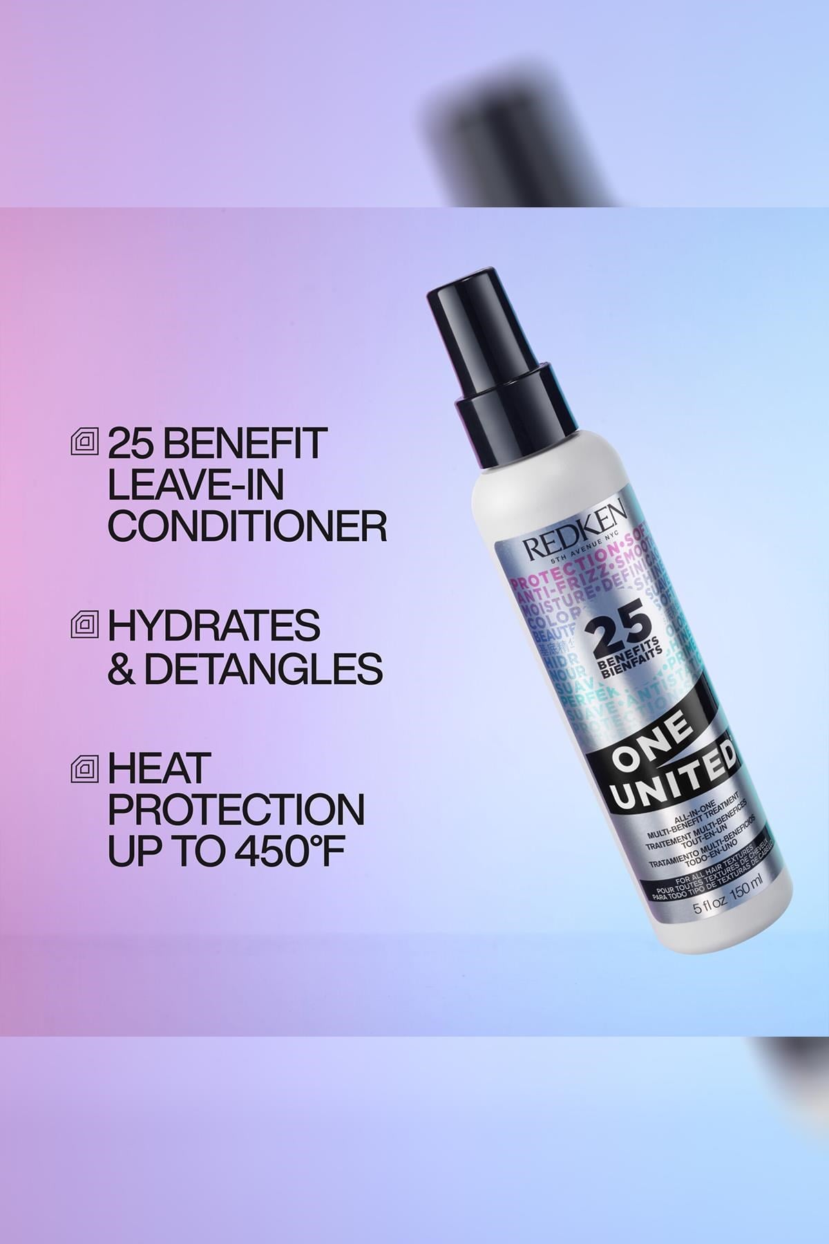 Redken One United 25 Etki Bir Arada Durulanmayan Saç Bakım Spreyi 150ML