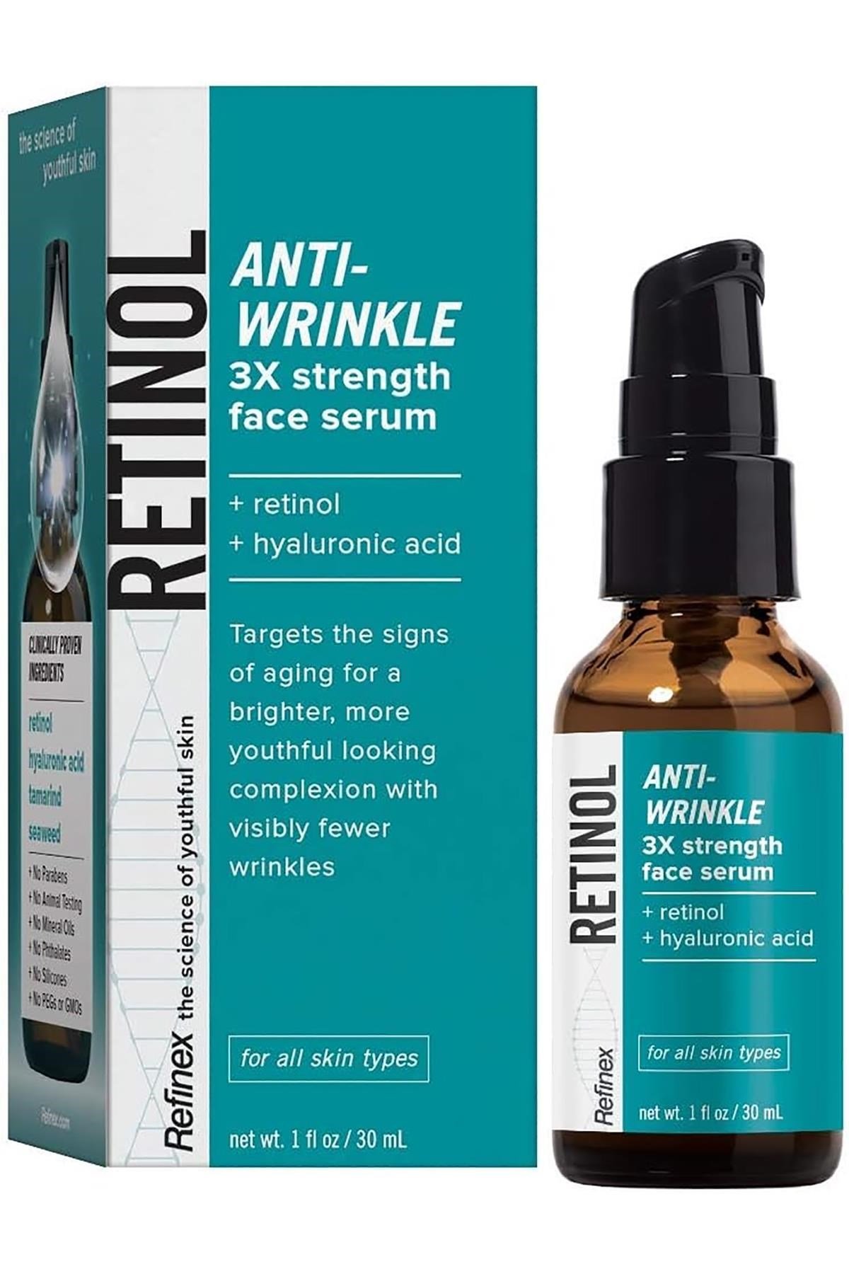 Refinex Retinol + Hyaluronic Acid Yüz Serumu 30ML
