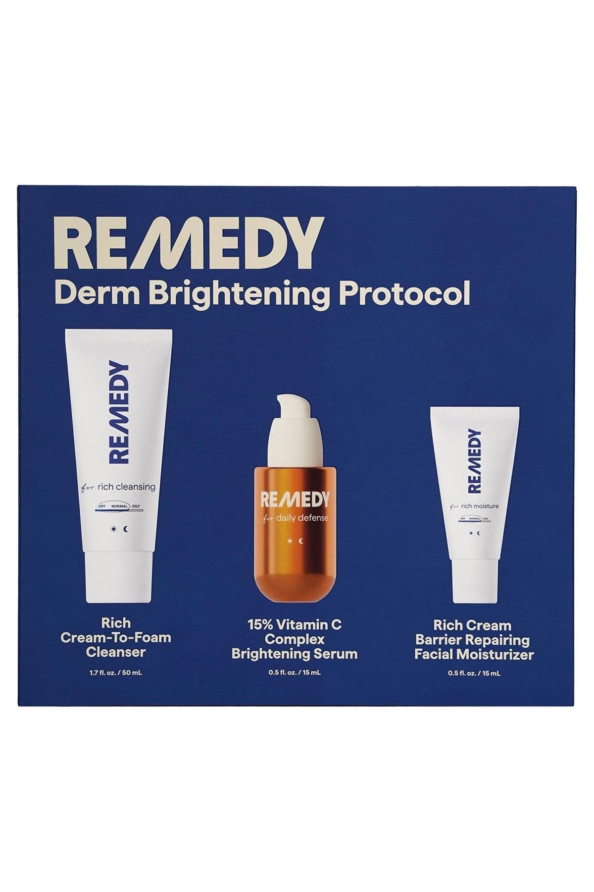 Remedy Nemlendirici Aydınlatıcı ve Bariyer Onarıcı 3'lü Cilt Bakım Seti