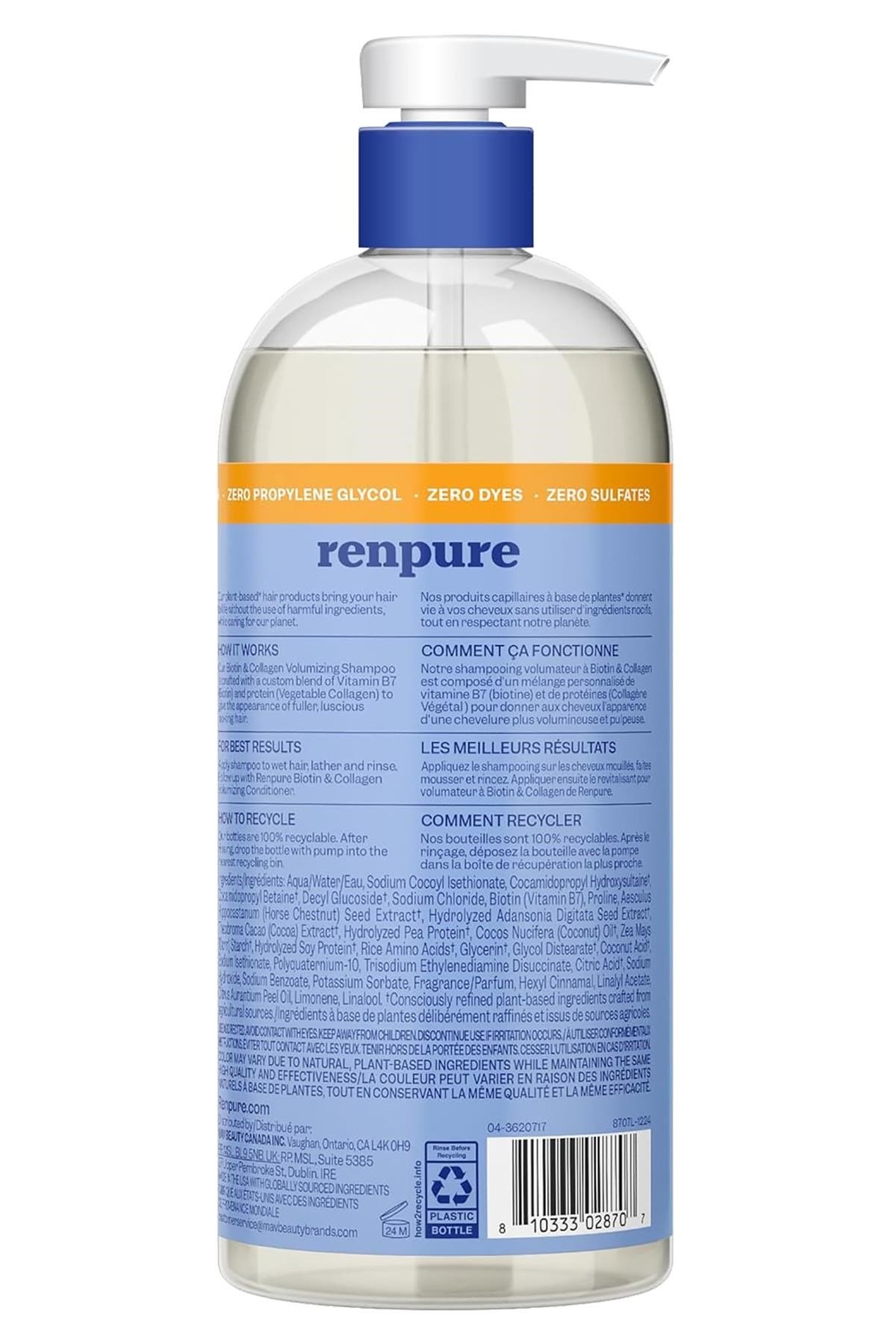 Renpure Biotin ve Kolajen Hacimlendirici Şampuan 710ML