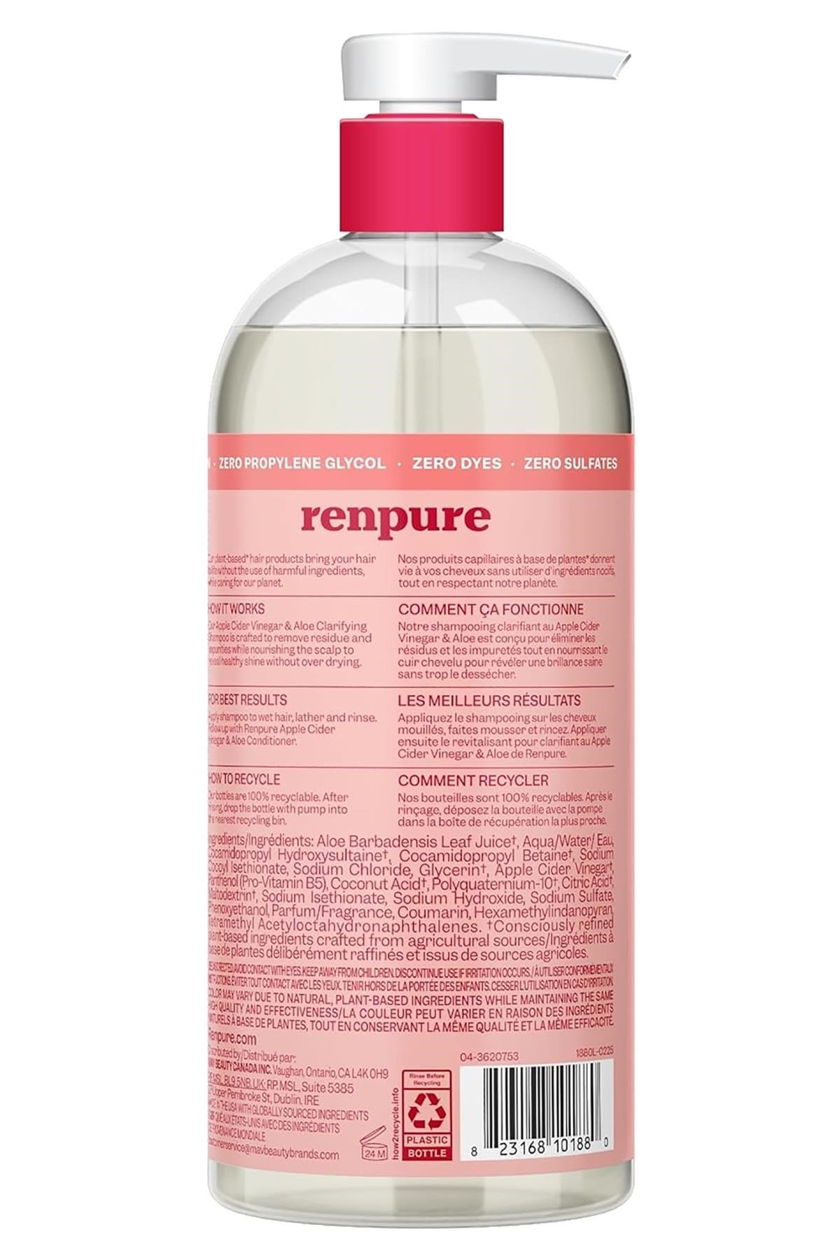 Renpure Elma Sirkesi ve Aloe Vera Arındırıcı Şampuan 710ML