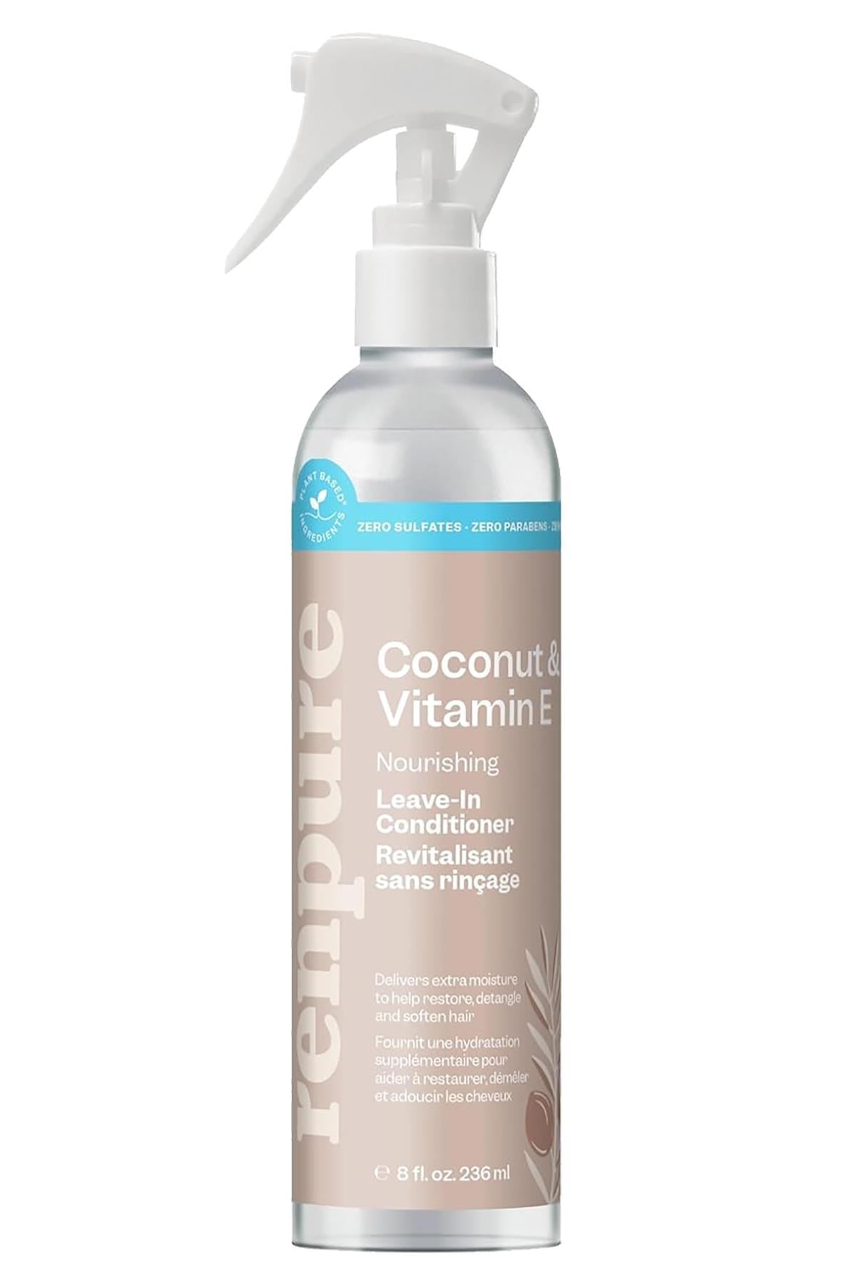 Renpure Hindistan Cevizi ve Vitamin E Besleyici Durulanmayan Sprey Saç Kremi 236ML