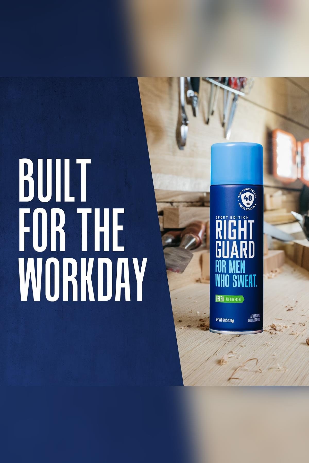 Right Guard Sport Edition Fresh Antiperspirant Sprey Deodorant 170GR