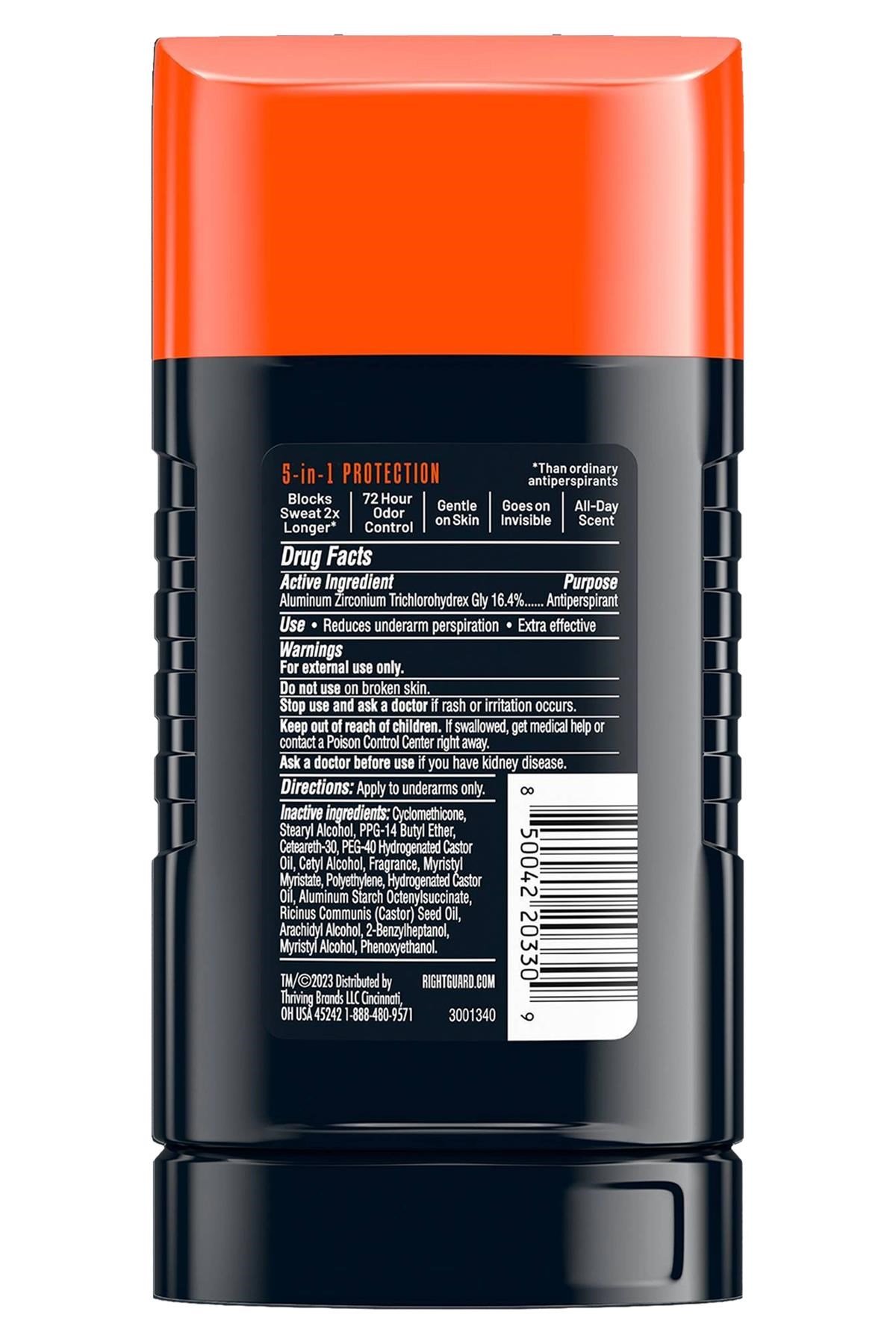Right Guard Xtreme Defense Arctic Refresh Antiperspirant Stick Deodorant 73.7GR