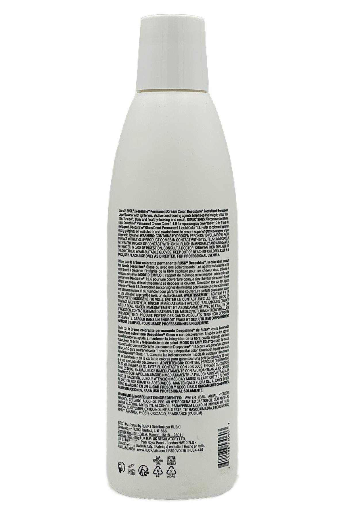 Rusk 10 Volume 3% Oksidan Krem 470ML