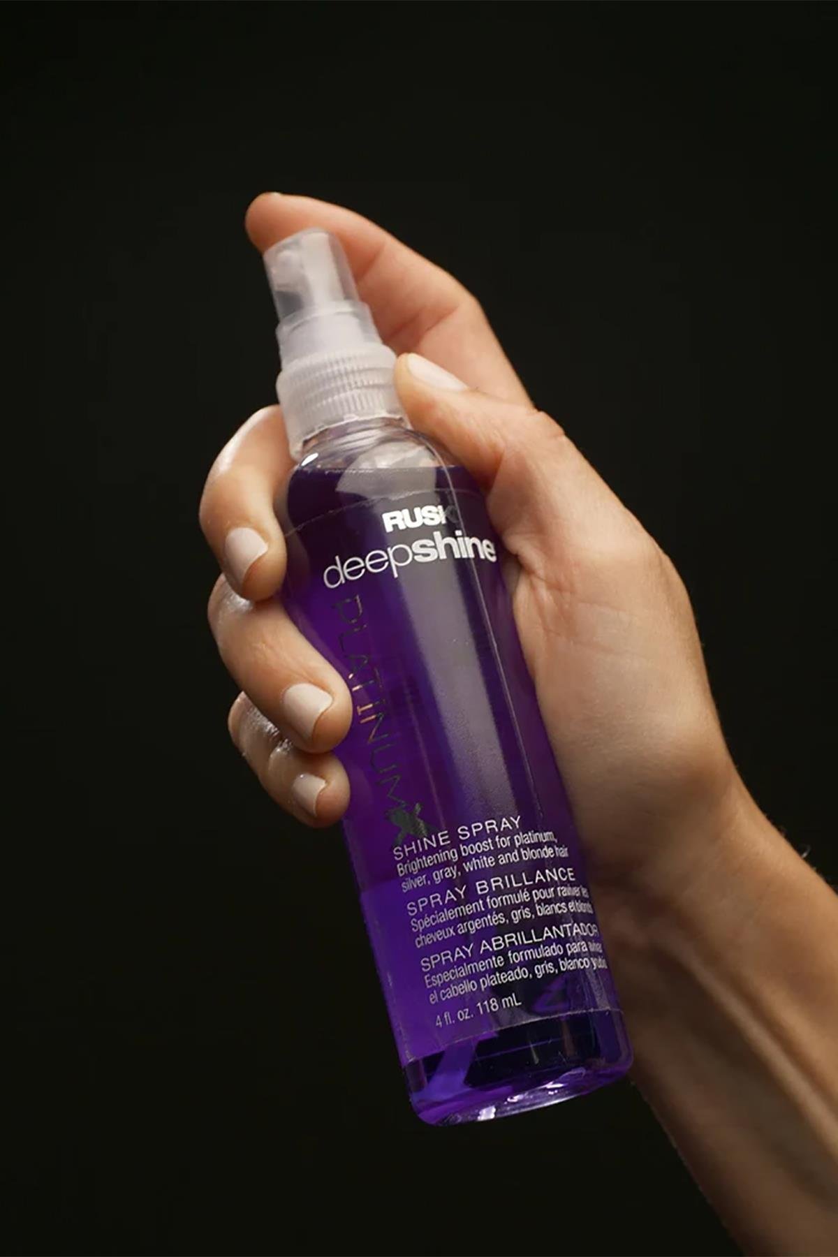 Rusk Deepshine PlatinumX Renk Canlandırıcı Parlaklık Saç Spreyi 118ML