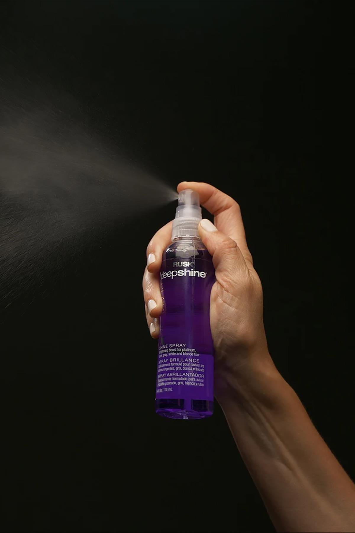 Rusk Deepshine PlatinumX Renk Canlandırıcı Parlaklık Saç Spreyi 118ML