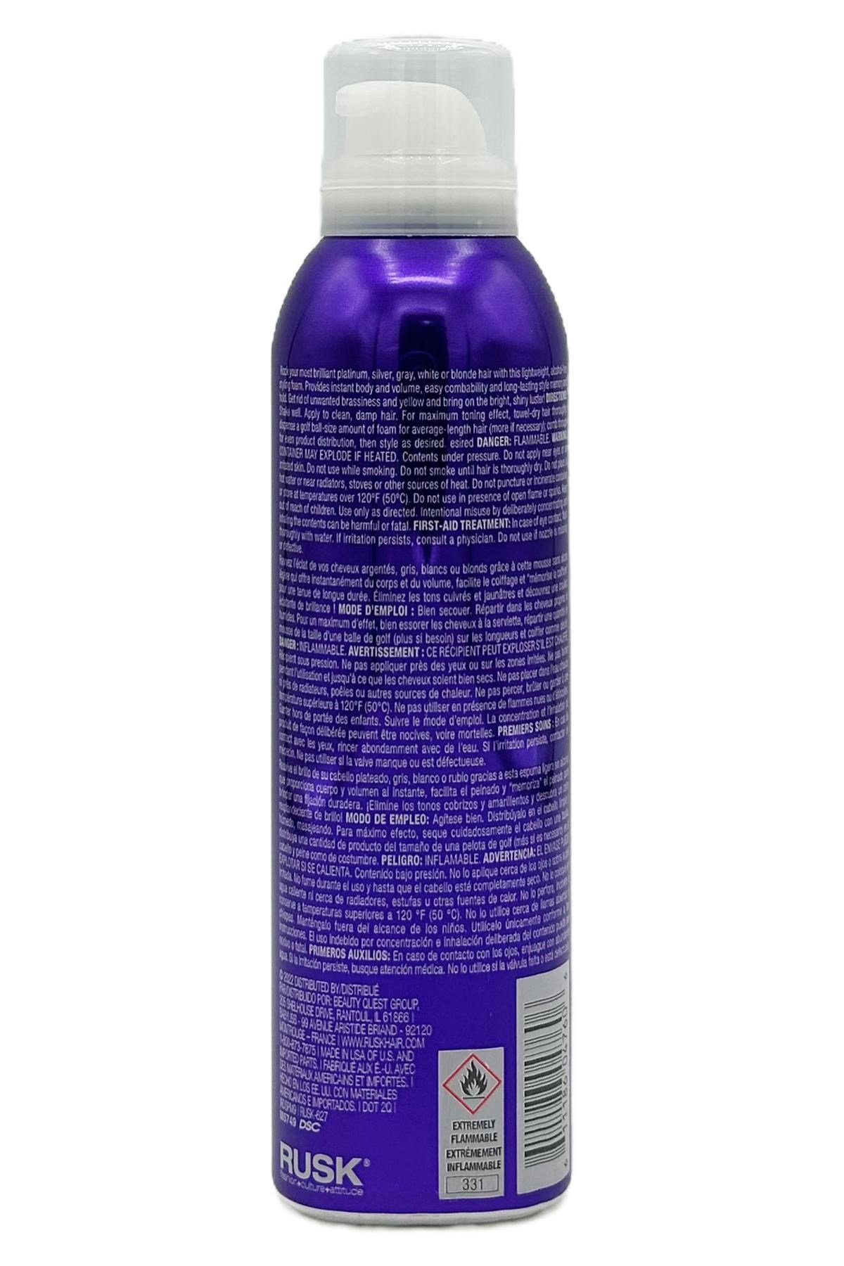 Rusk Deepshine PlatinumX Renk Canlandırıcı Saç Köpüğü 249.5GR