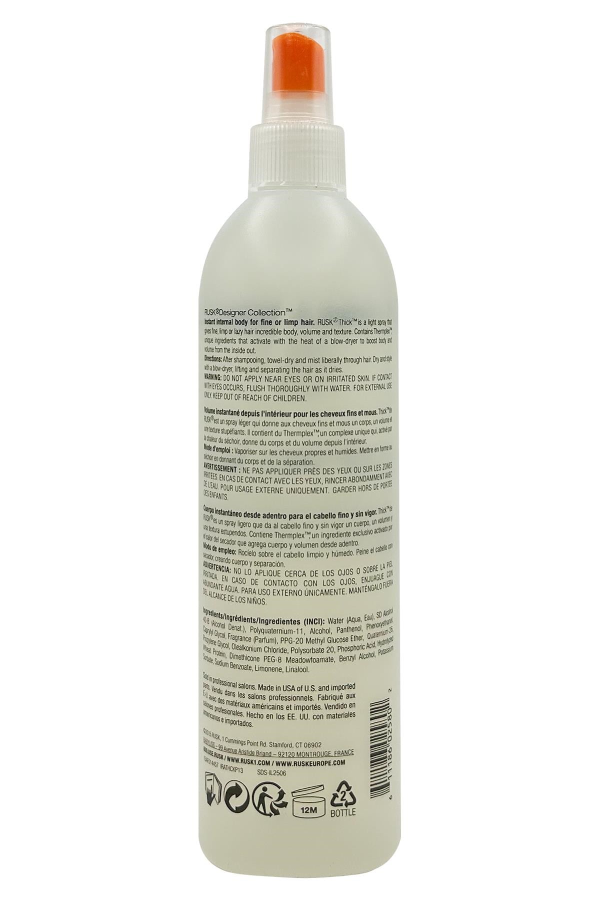 Rusk Thickr Hacim ve Doku Artırıcı Saç Spreyi 400ML