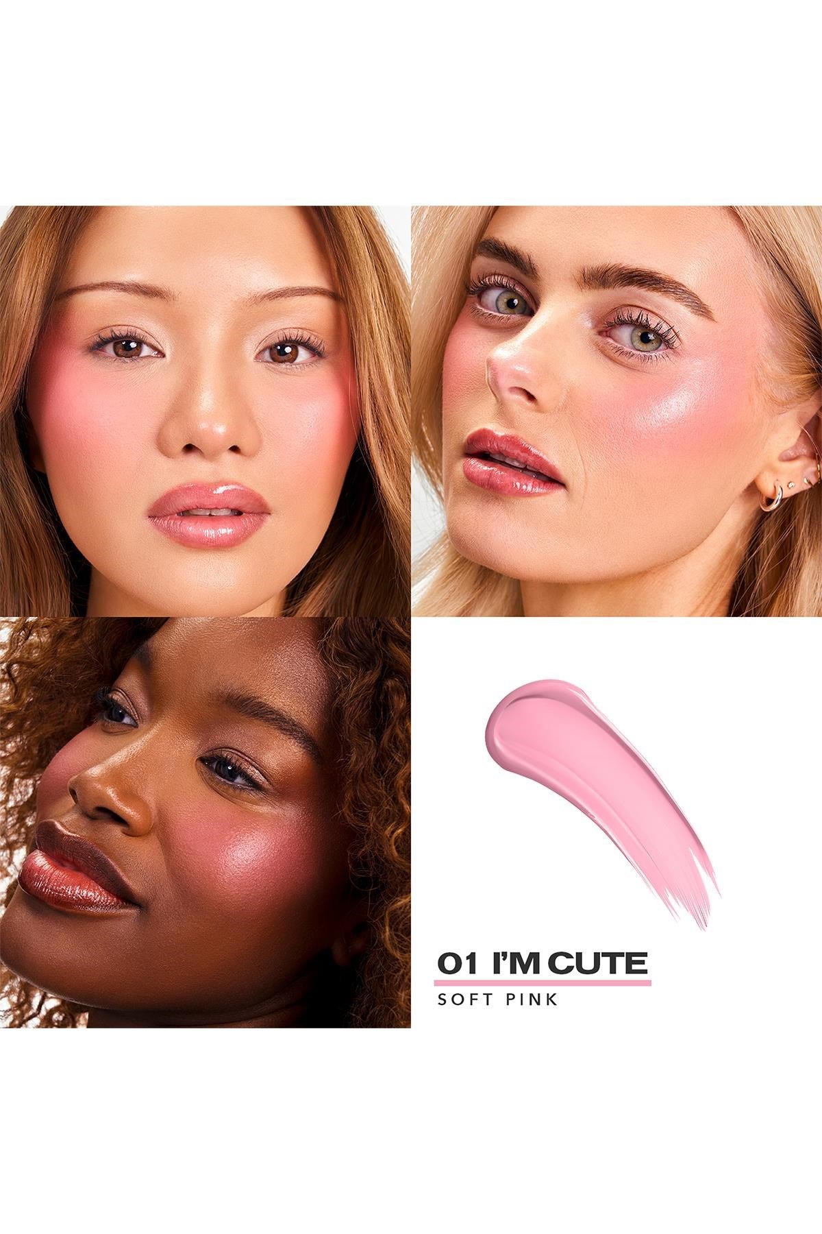 Sacheu Cheek Stay-n Uzun Süre Kalıcı Likit Allık 01 I'm Cute 10ML