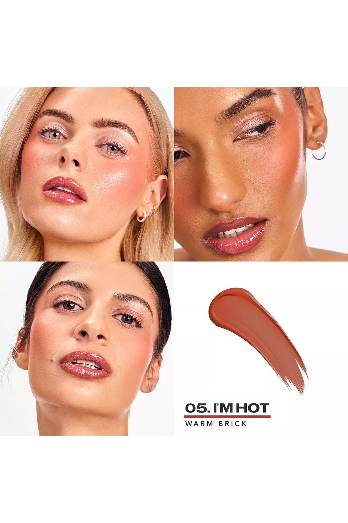 Sacheu Cheek Stay-n Uzun Süre Kalıcı Likit Allık 05 I'm Hot 10ML