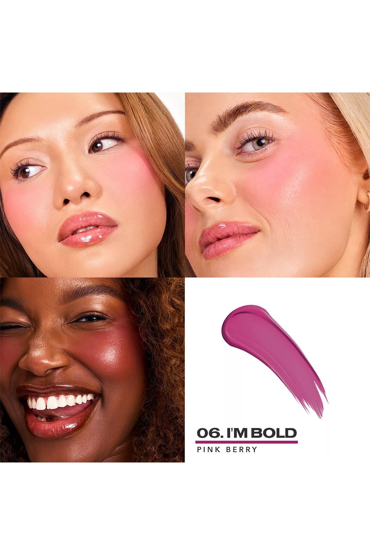 Sacheu Cheek Stay-n Uzun Süre Kalıcı Likit Allık 06 I'm Bold 10ML
