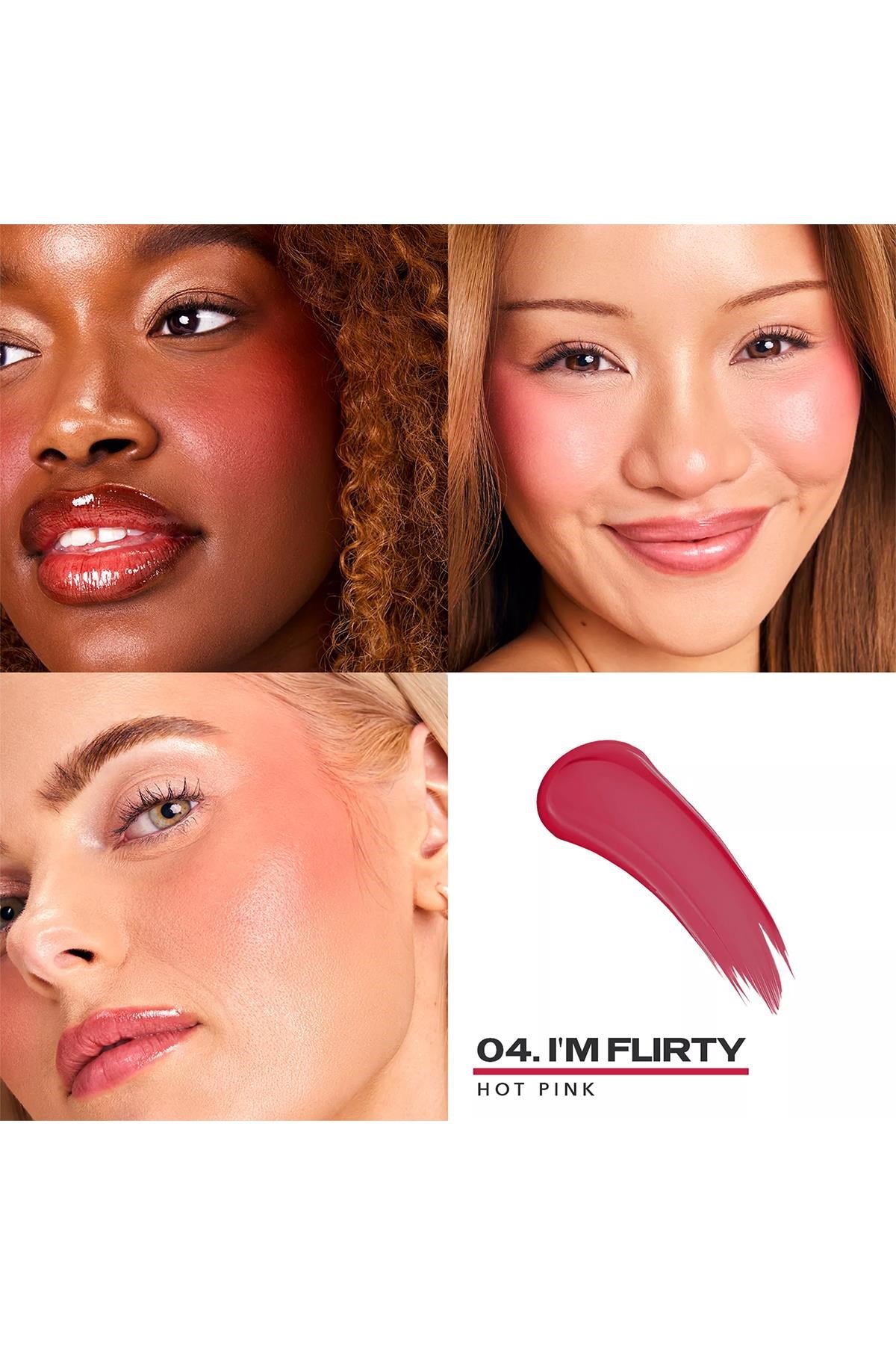 Sacheu Cheek Stay-n Uzun Süre Kalıcı Likit Allık 04 I'm Flirty 10ML