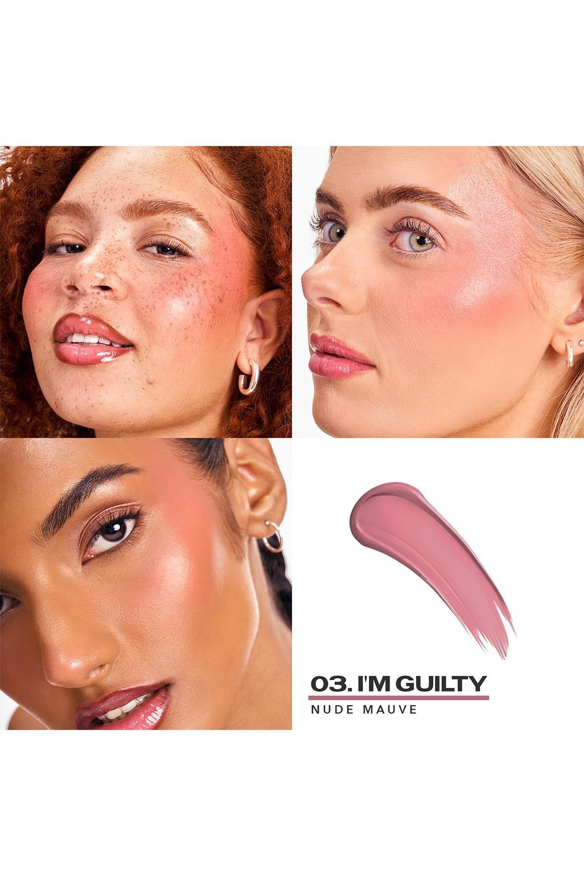 Sacheu Cheek Stay-n Uzun Süre Kalıcı Likit Allık 03 I'm Guilty 10ML