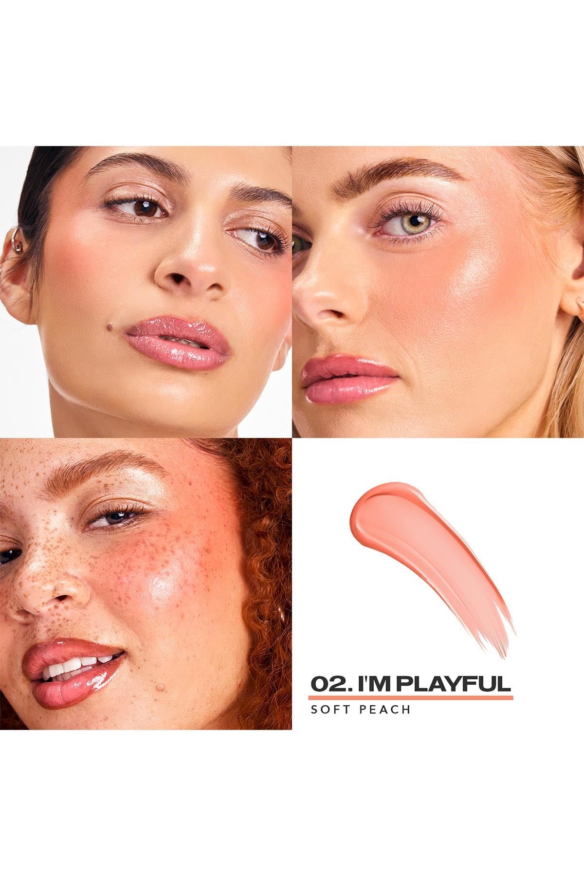 Sacheu Cheek Stay-n Uzun Süre Kalıcı Likit Allık 02 I'm Playful 10ML
