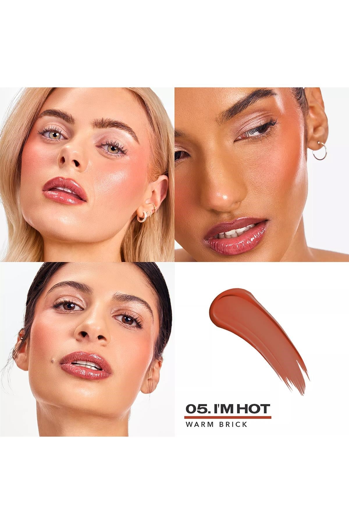 Sacheu Cheek Stay-n Uzun Süre Kalıcı Likit Allık 05 I'm Hot 10ML