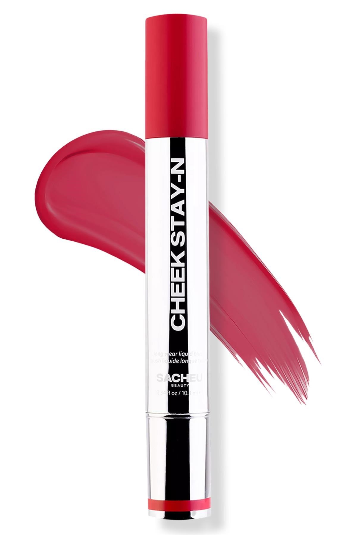 Sacheu Cheek Stay-n Uzun Süre Kalıcı Likit Allık 04 I'm Flirty 10ML