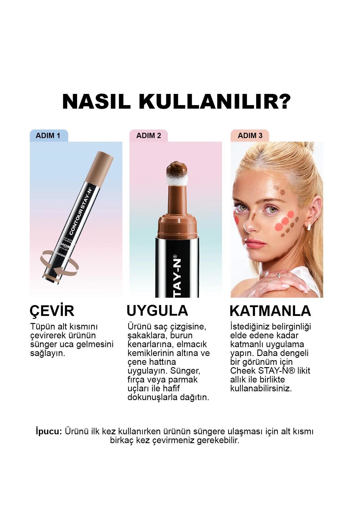 Sacheu Contour Stay-n Uzun Süre Kalıcı Likit Kontür 03 Giving Drama 9.57ML
