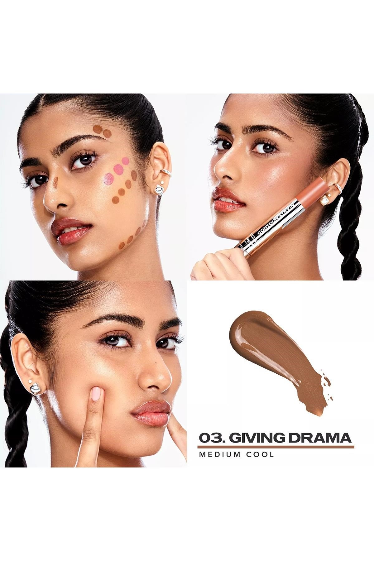 Sacheu Contour Stay-n Uzun Süre Kalıcı Likit Kontür 03 Giving Drama 9.57ML