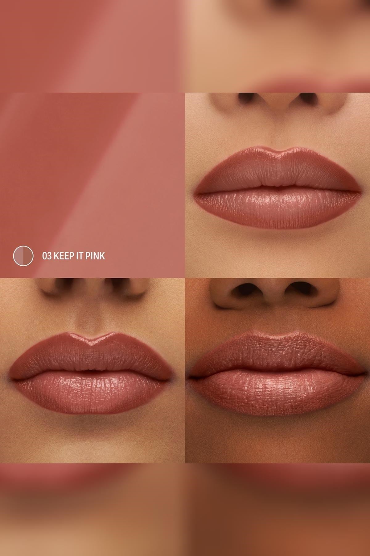 Sacheu DoubleDown Lip Definer 2'si 1 Arada Dudak Kalemi ve Balm 03 Keep it Pink 1.3GR