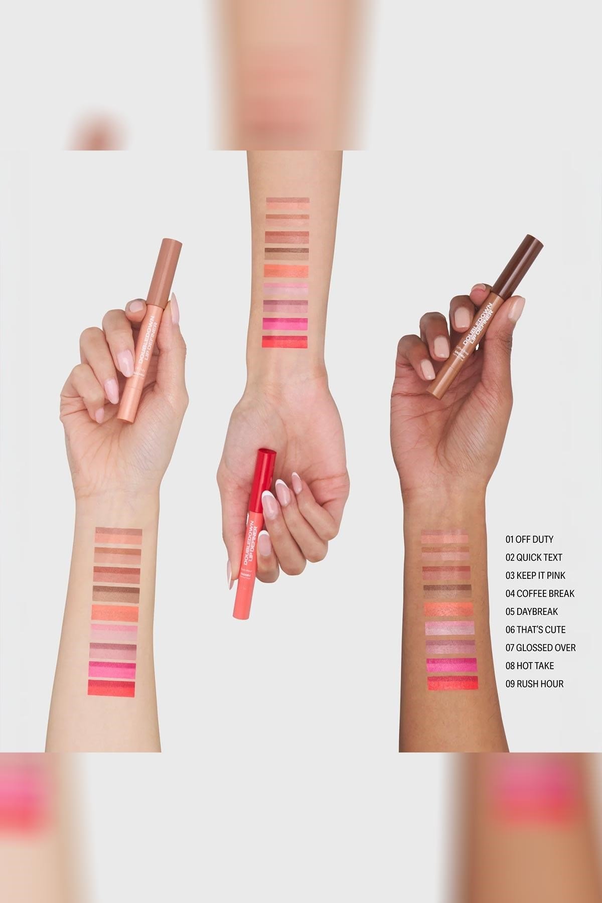 Sacheu DoubleDown Lip Definer 2'si 1 Arada Dudak Kalemi ve Balm 08 Hot Take 1.3GR