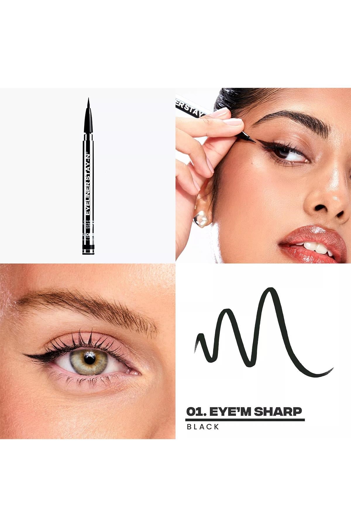 Sacheu Eyeliner Stay-n Likit Eyeliner 01 Eye’m Sharp Siyah 0.739ML