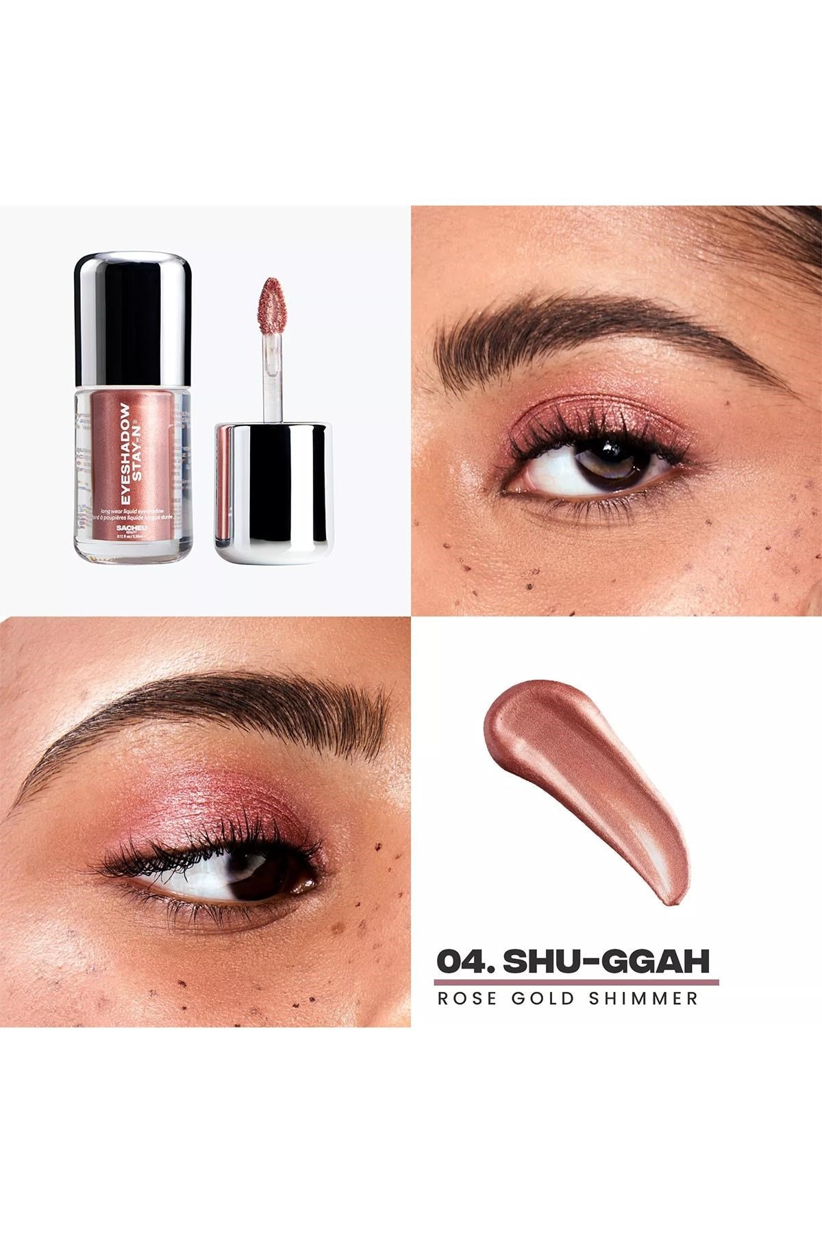 Sacheu Eyeshadow Stay-n Uzun Süre Kalıcı Likit Far 04 Shu-ggah 3.55ML
