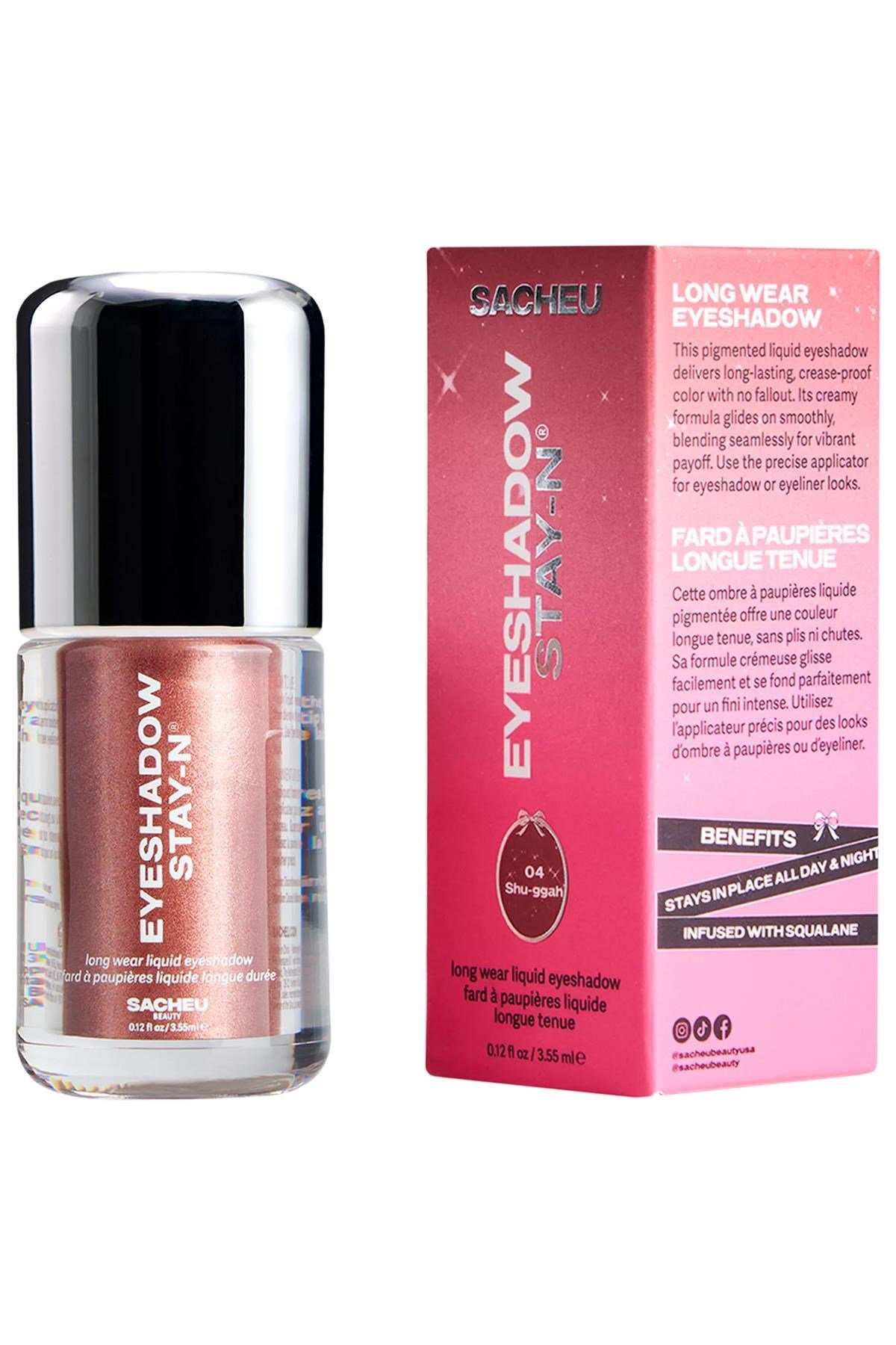 Sacheu Eyeshadow Stay-n Uzun Süre Kalıcı Likit Far 04 Shu-ggah 3.55ML