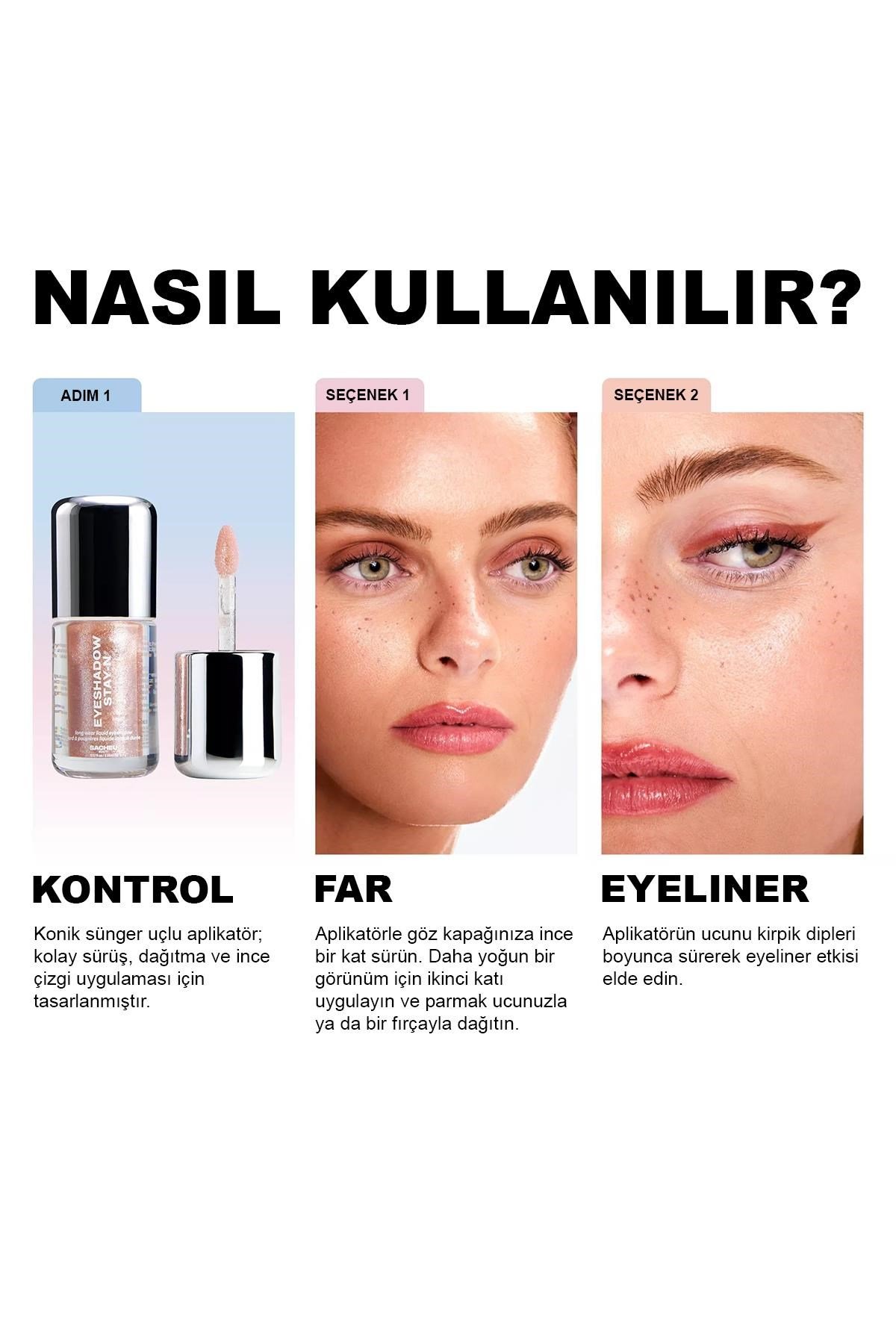 Sacheu Eyeshadow Stay-n Uzun Süre Kalıcı Likit Far 02 Espress Yo Self 3.55ML