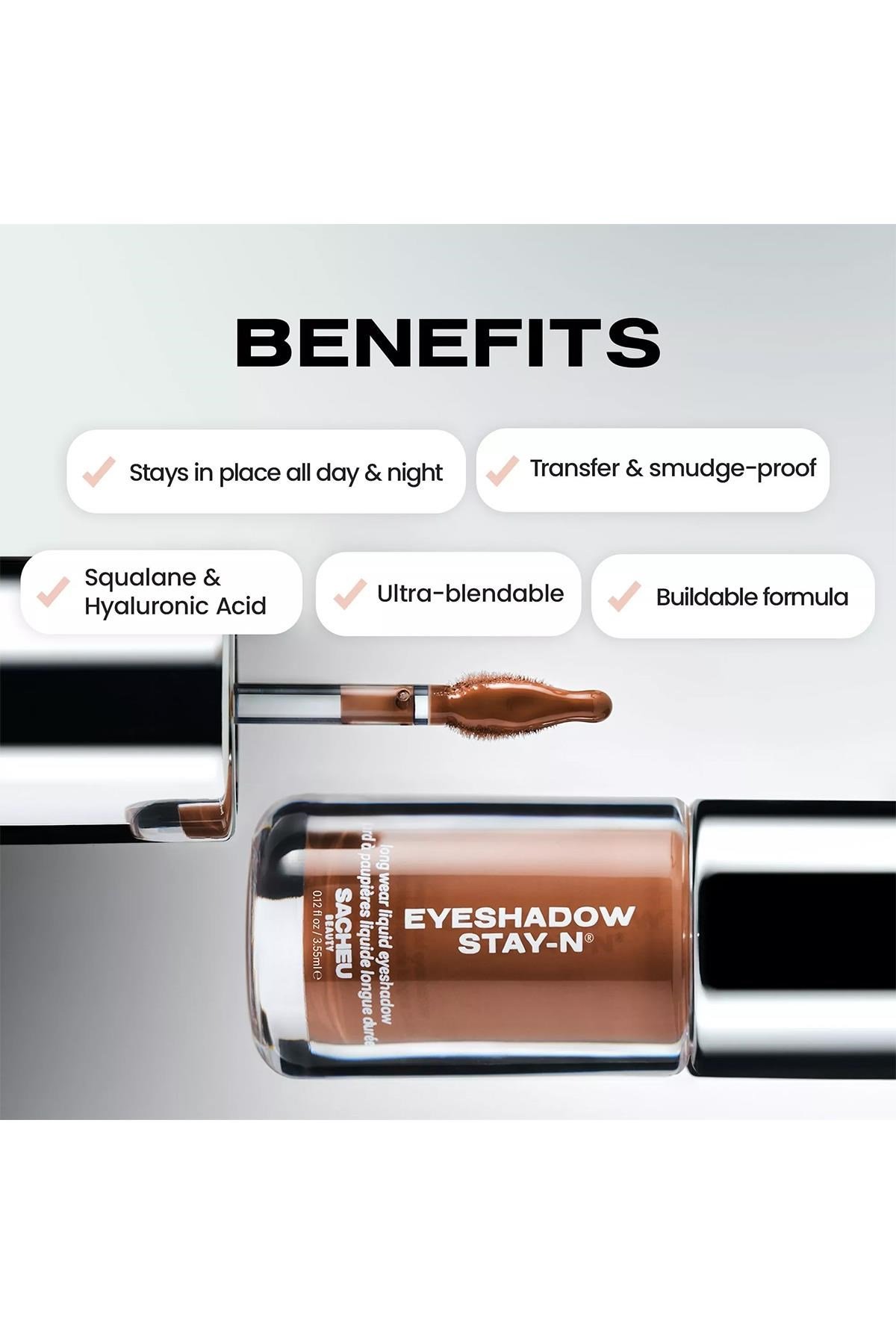 Sacheu Eyeshadow Stay-n Uzun Süre Kalıcı Likit Far 03 Sun-Lit 3.55ML