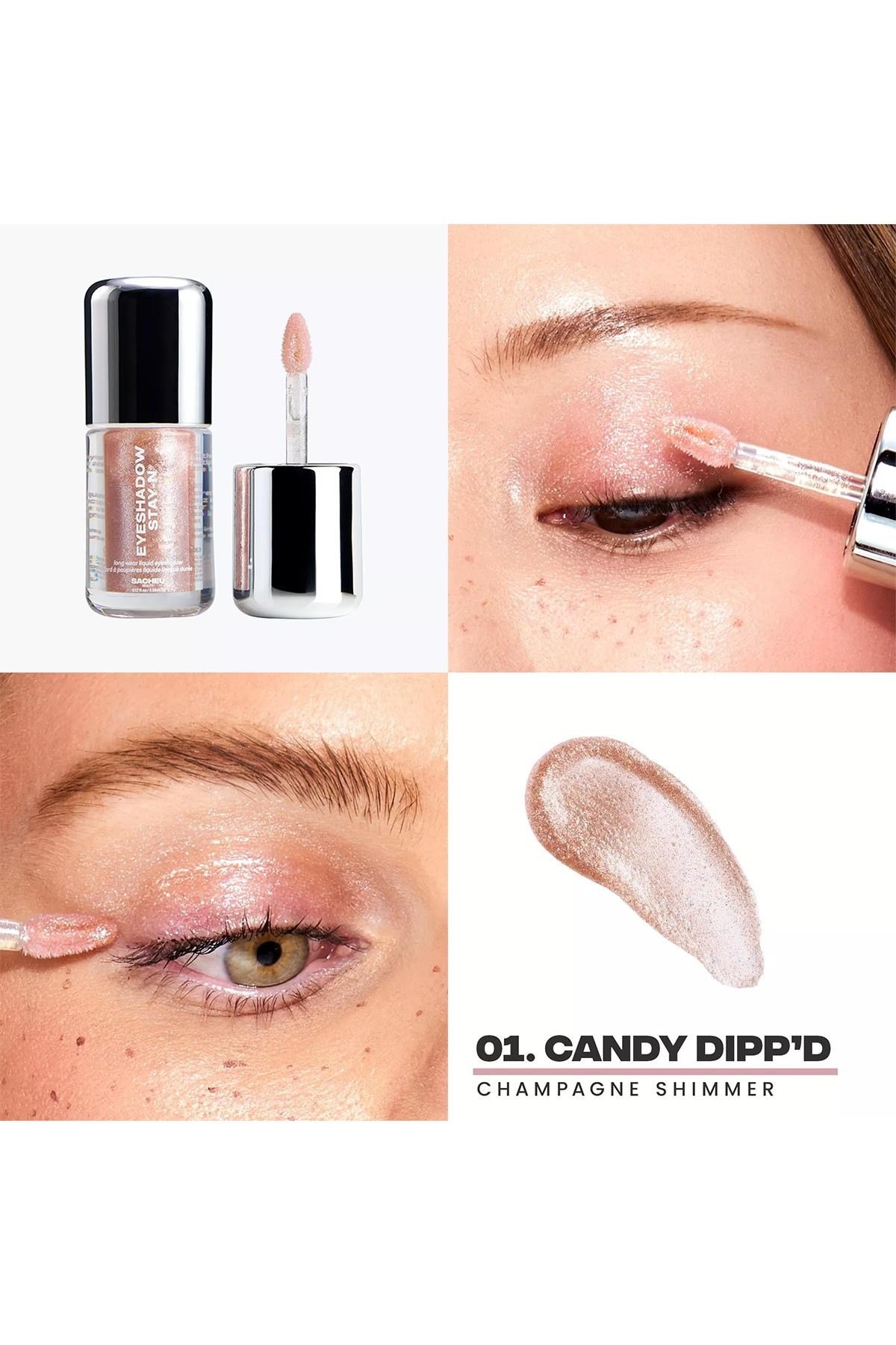 Sacheu Eyeshadow Stay-n Uzun Süre Kalıcı Likit Far 01 Candy Dippd 3.55ML