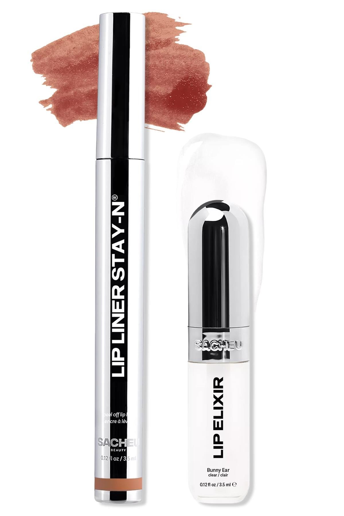 Sacheu Line & Shine Lip Duo Uzun Süre Kalıcı Dudak Şekillendirme ve Parlaklık Seti 2x3.5ML