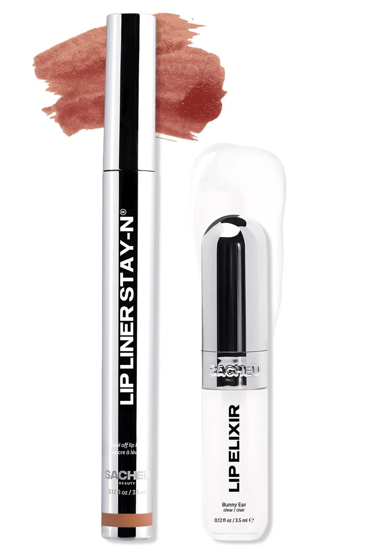 Sacheu Line & Shine Lip Duo Uzun Süre Kalıcı Dudak Şekillendirme ve Parlaklık Seti 2x3.5ML