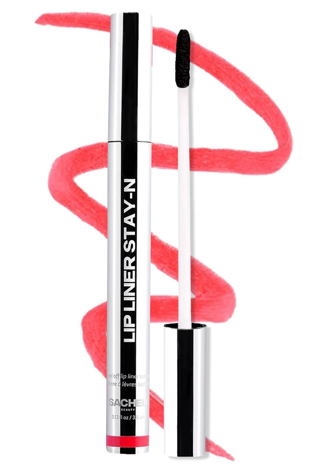 Sacheu Lip Liner Stay-n Soyulabilir Uzun Süre Kalıcı Dudak Çizgisi Belirginleştirici 00 LeftonRED 3.5ML