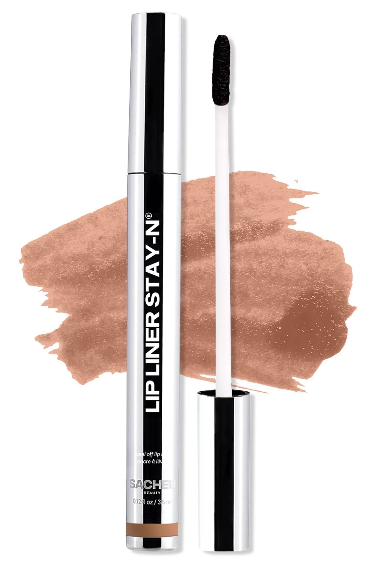 Sacheu Lip Liner Stay-n Soyulabilir Uzun Süre Kalıcı Dudak Çizgisi Belirginleştirici 01 Noohde 3.5ML
