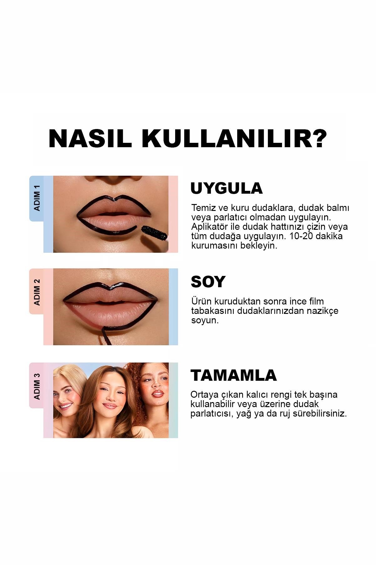 Sacheu Lip Liner Stay-n Soyulabilir Uzun Süre Kalıcı Dudak Çizgisi Belirginleştirici 06 Coreal 3.5ML