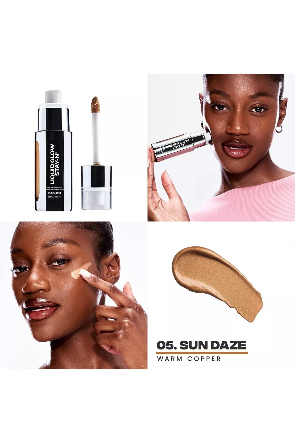 Sacheu Liquid Glow Stay-n Uzun Süre Kalıcı Likit Aydınlatıcı 05 Sun Daze 27.68ML