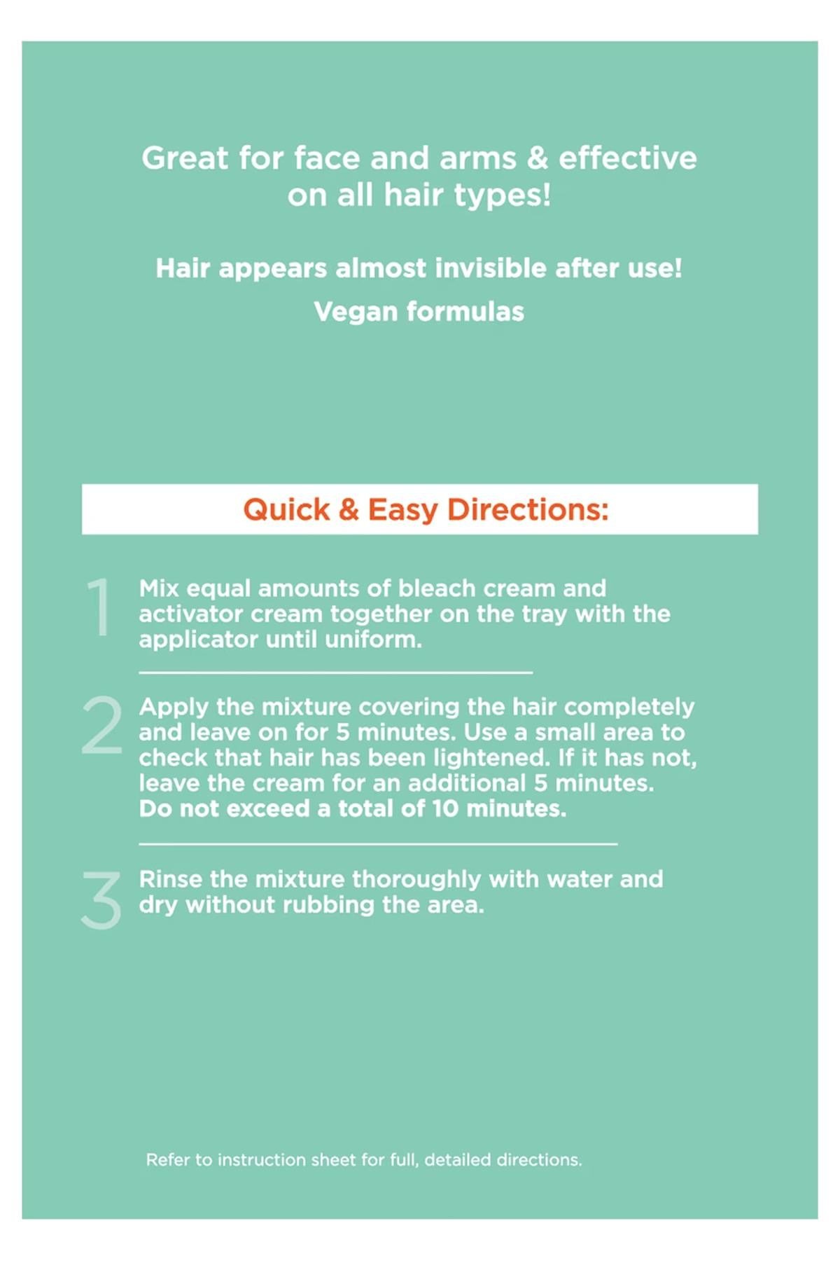 Sally Hansen Bleach Cream Yüz ve Vücut İçin Tüy Sarartıcı Krem Seti