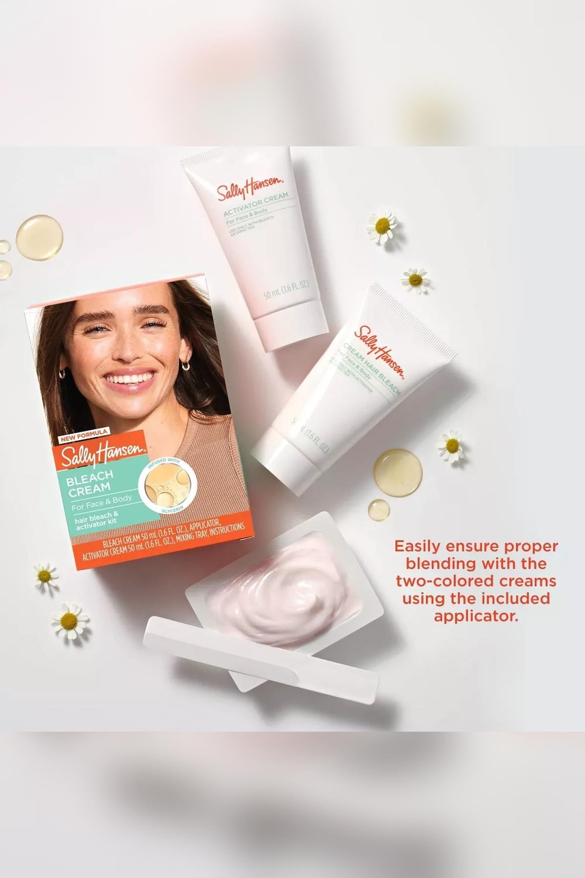 Sally Hansen Bleach Cream Yüz ve Vücut İçin Tüy Sarartıcı Krem Seti