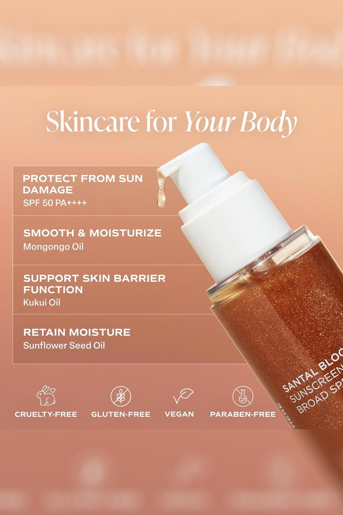 Saltair Santal Bloom SPF50 Güneş Koruyucu Işıltılı Vücut Yağı 118ML