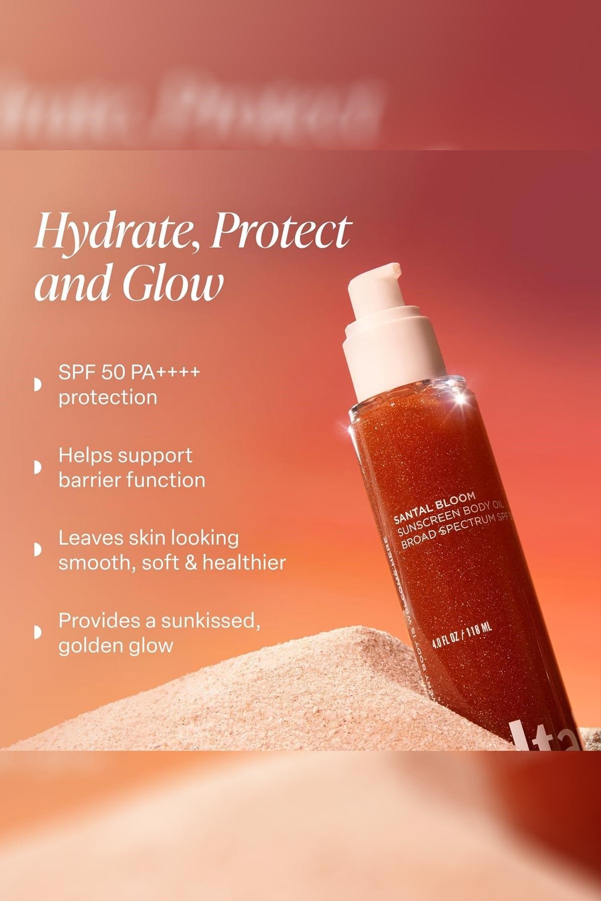Saltair Santal Bloom SPF50 Güneş Koruyucu Işıltılı Vücut Yağı 118ML