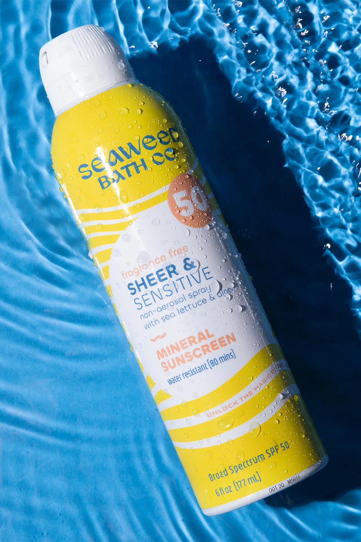 Seaweed Bath Co. SPF50 Sheer & Sensitive Kokusuz Güneş Spreyi 177ML