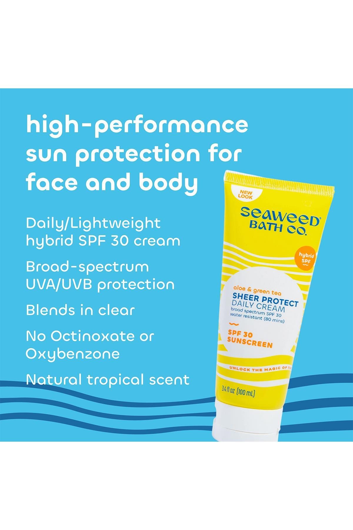 Seaweed Bath Co. SPF30 Sheer Protect Daily Güneş Kremi 100ML