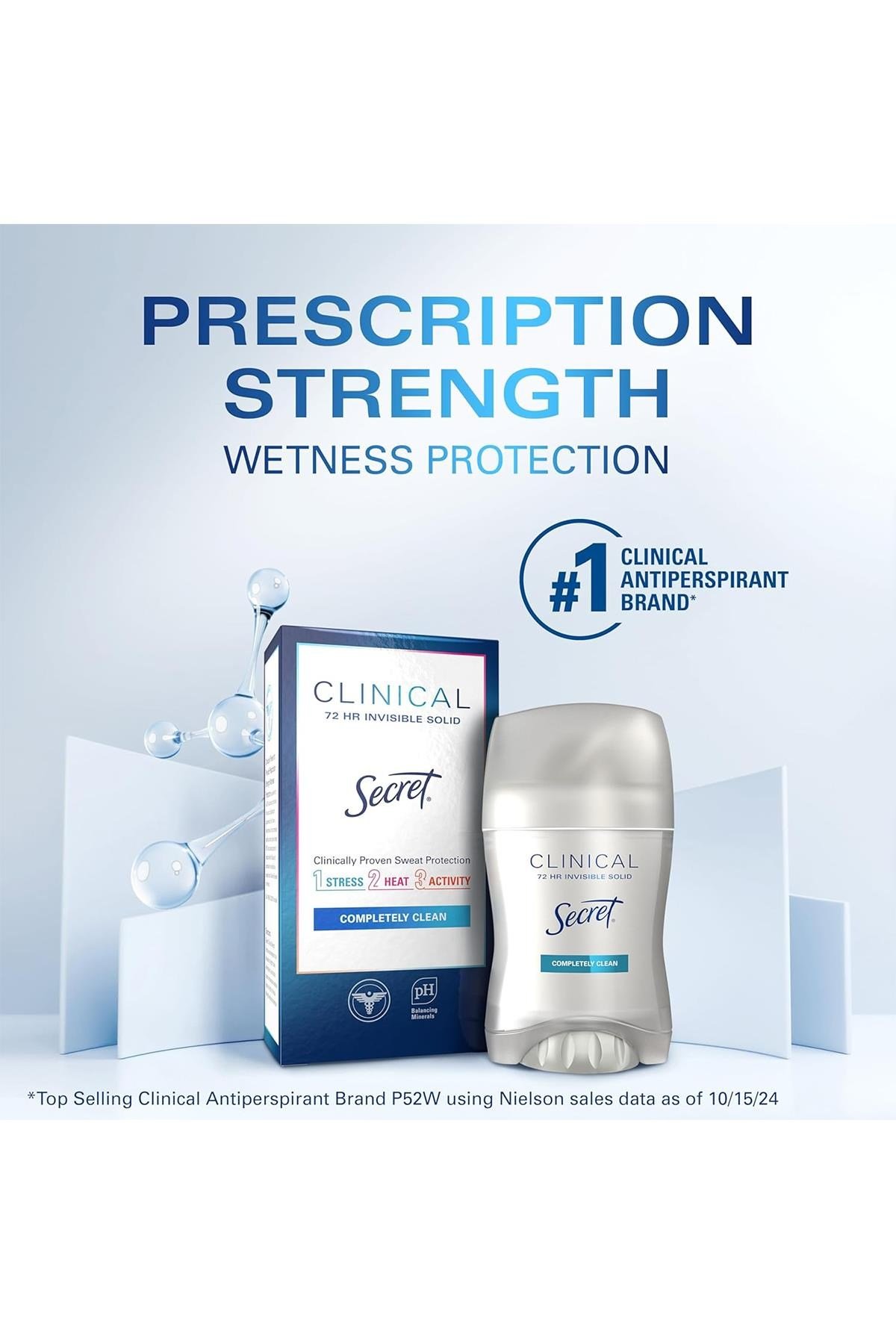Secret Clinical Strength Completely Clean Antiperspirant Deodorant 45GR
