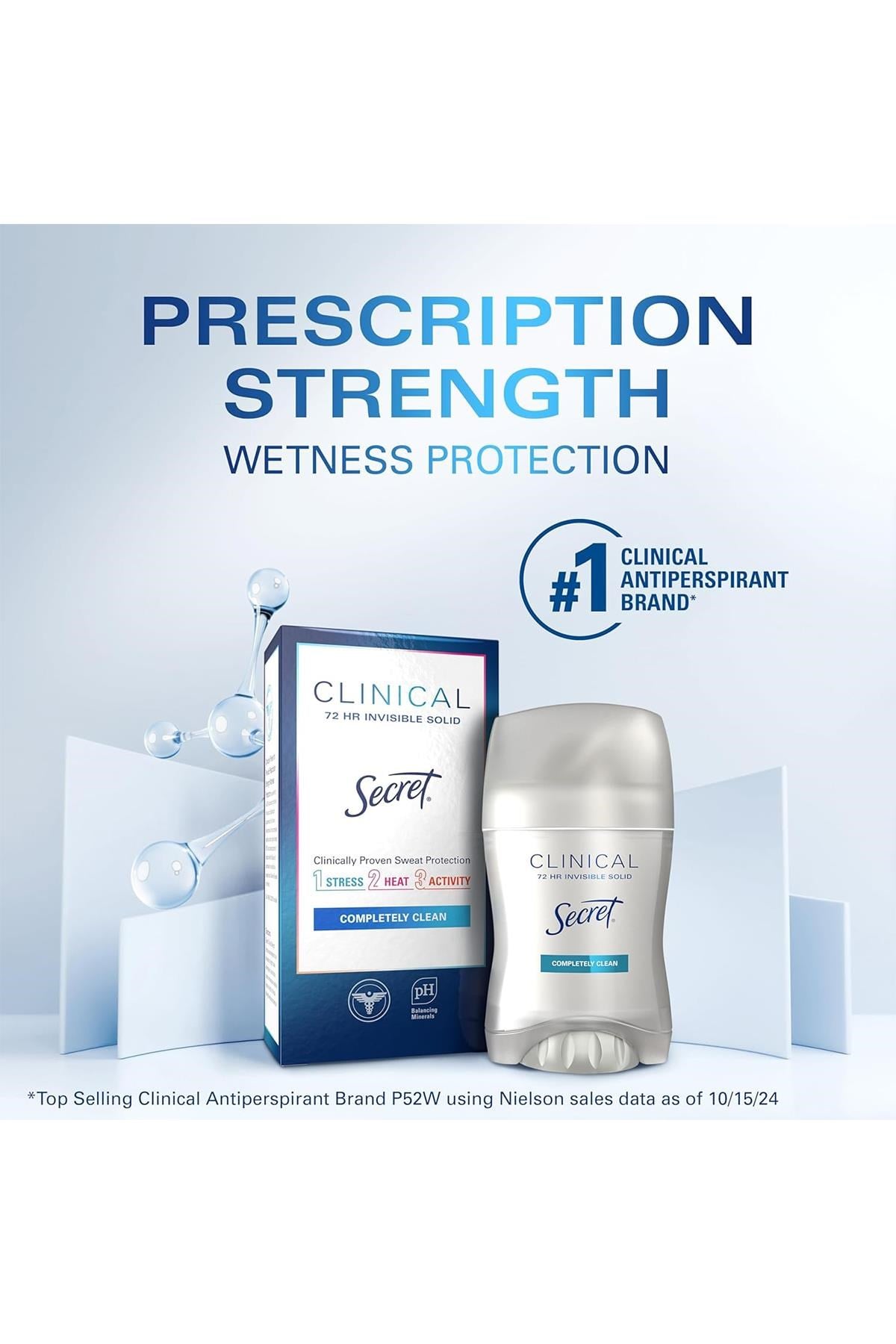 Secret Clinical Strength Completely Clean Antiperspirant Deodorant 45GR