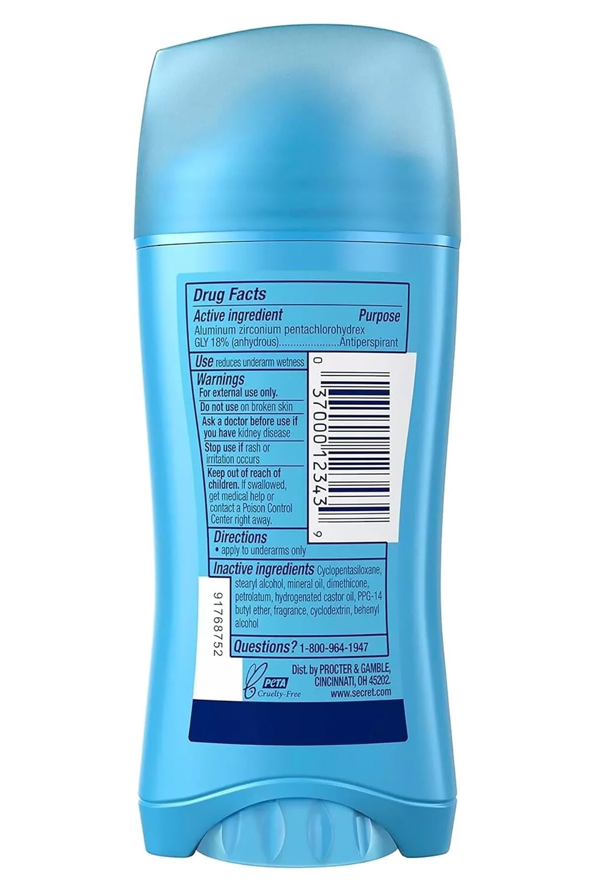 Secret Invisible Solid Powder Fresh Antiperspirant Stick Deodorant 73GR