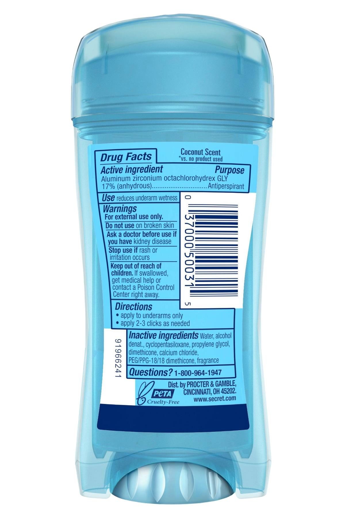 Secret Nurturing Coconut Antiperspirant Jel Stick Deodorant 73GR