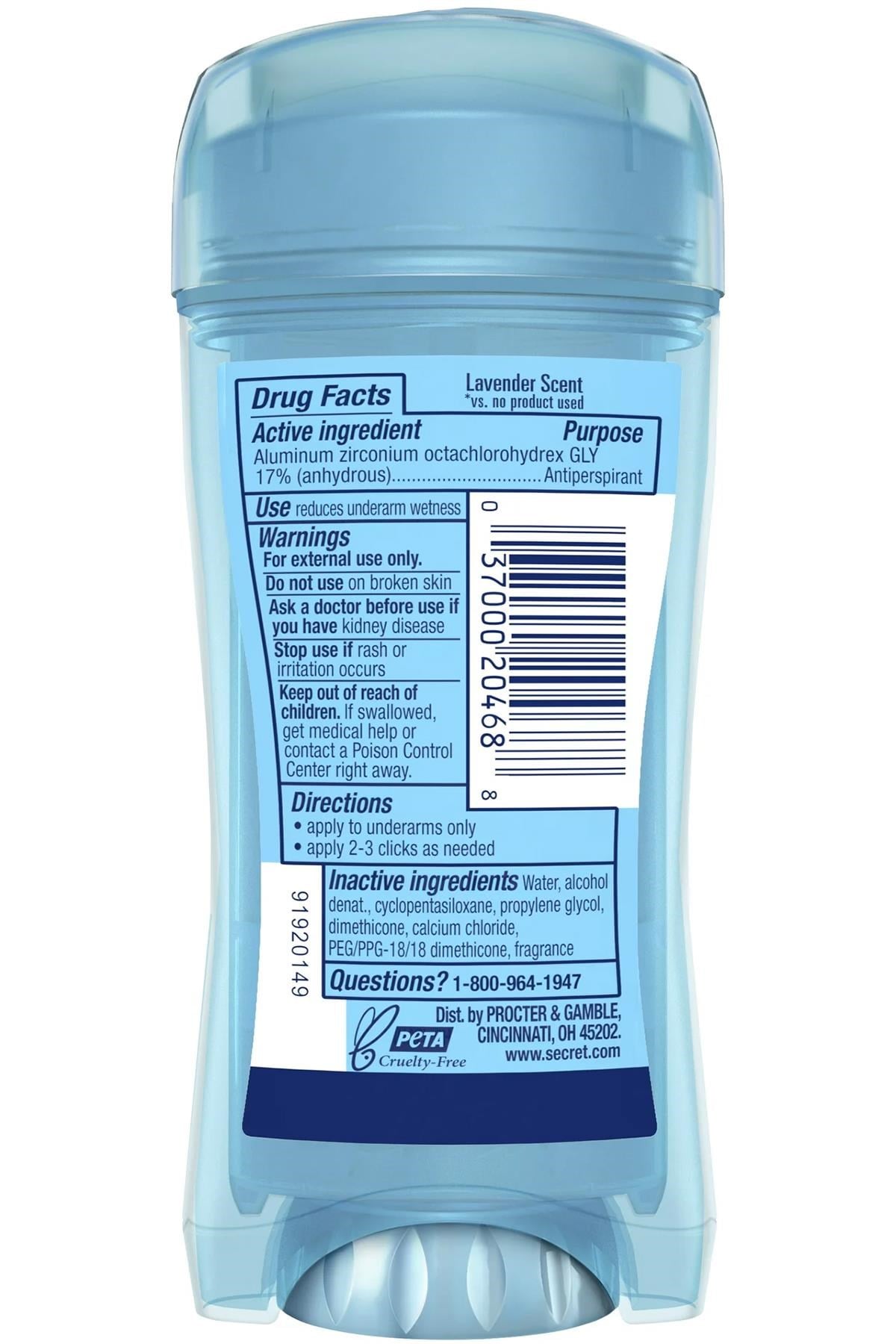 Secret Relaxing Lavender Antiperspirant Deodorant Jel 73GR