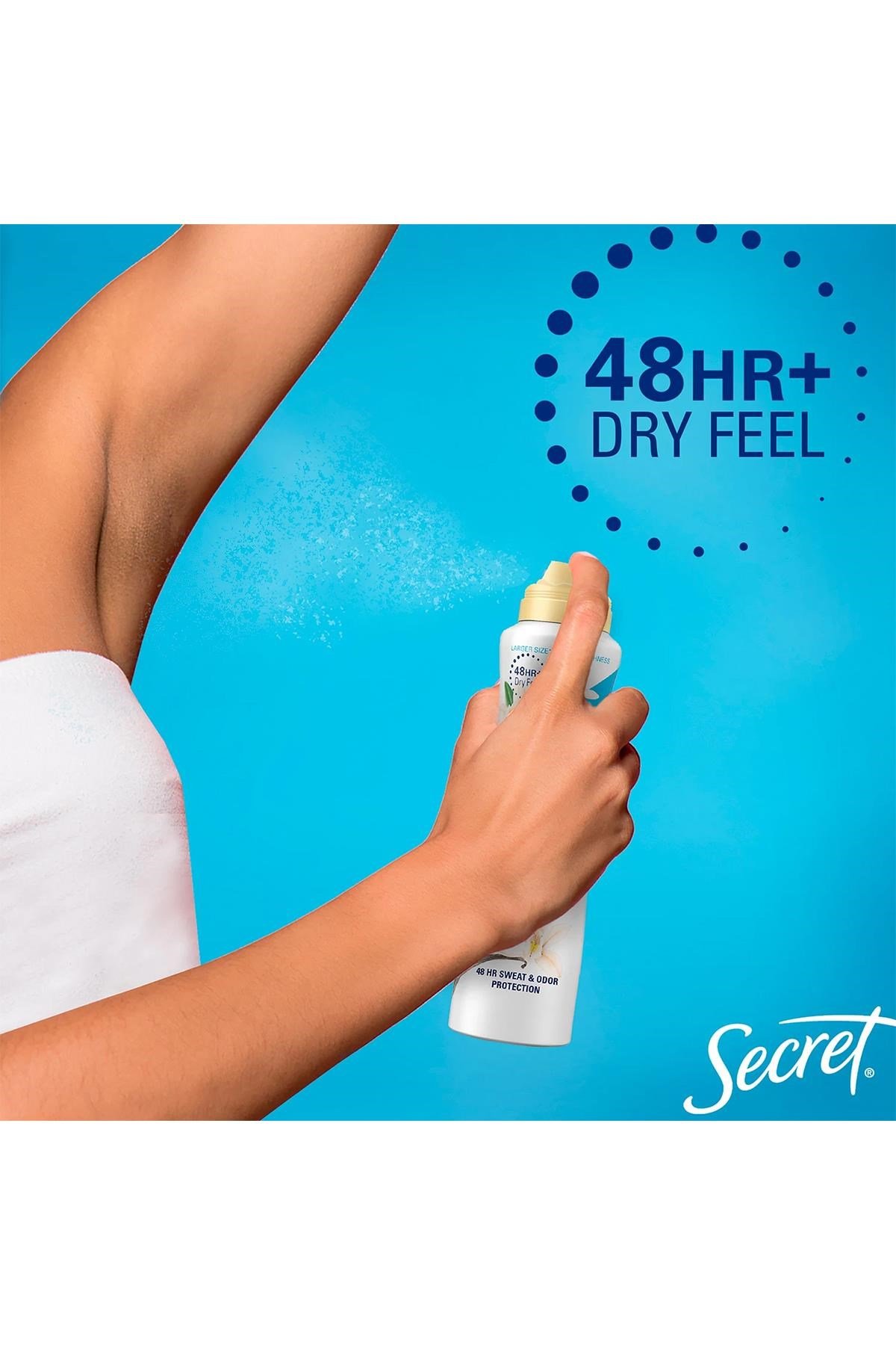 Secret Waterlily Antiperspirant Kuru Sprey Deodorant 116GR